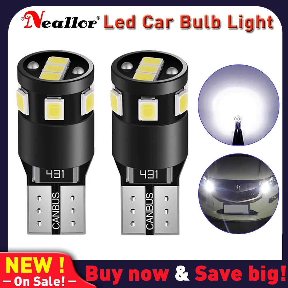 T10 LED Canbus Bulb 2x W5W 168 194 Parking Lights For BMW Audi A6 C5 C6 C7  A3 8P